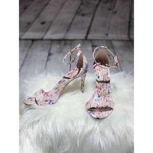 Aldo Cally Floral Print Pastel Heels